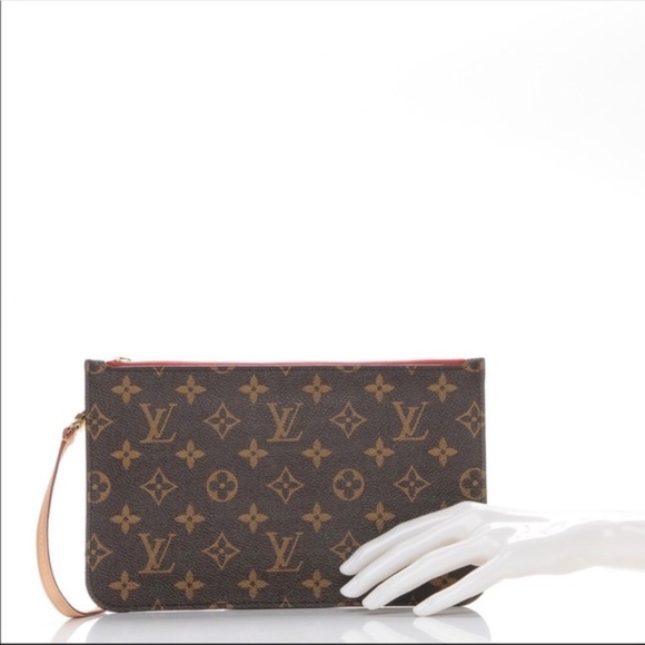 Louis Vuitton Handbags - Authentic NEW Louis Vuitton Neverfull wristlet RED